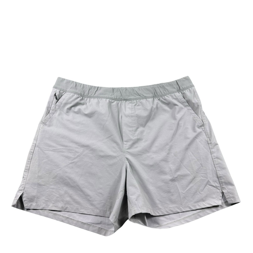 Public Rec Mens Gray Performance Drawstring Shorts Size 42 5in Inseam 3803